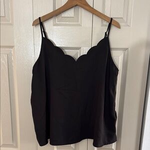 Black Boxy Sleeveless Camisole